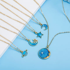 Star & Moon Cute Necklace