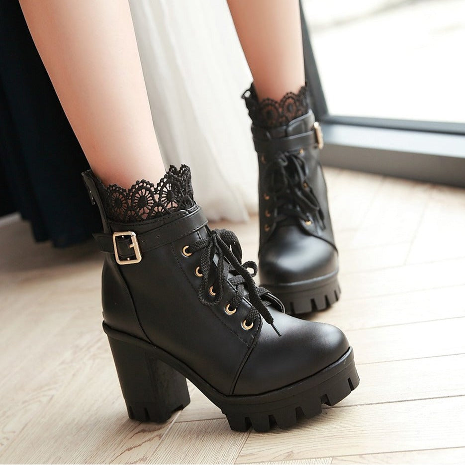 Lace Ankle Boots