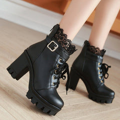 Lace Ankle Boots