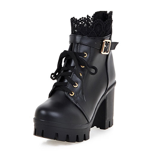 Lace Ankle Boots
