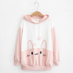 Kawaii Cat Graphic Hoodie