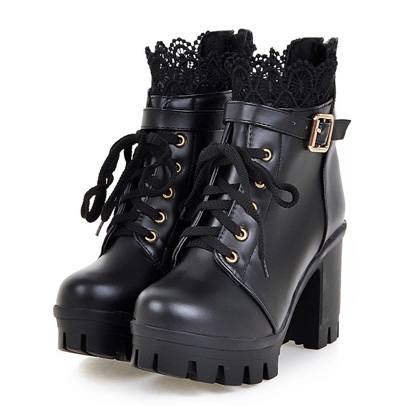 Lace Ankle Boots