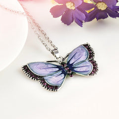 Metal Butterfly Necklace