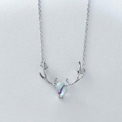 Silver Deer Necklace