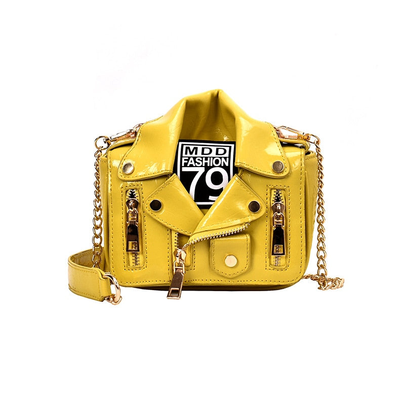 Zipper Jacket Messenger Bag
