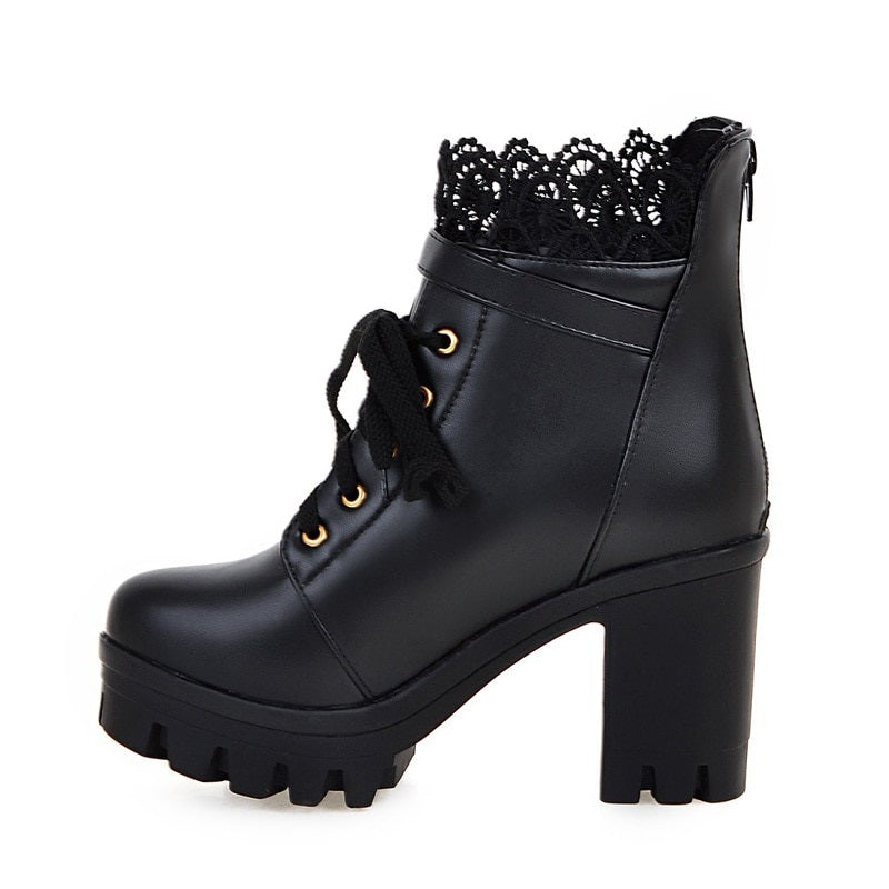 Lace Ankle Boots