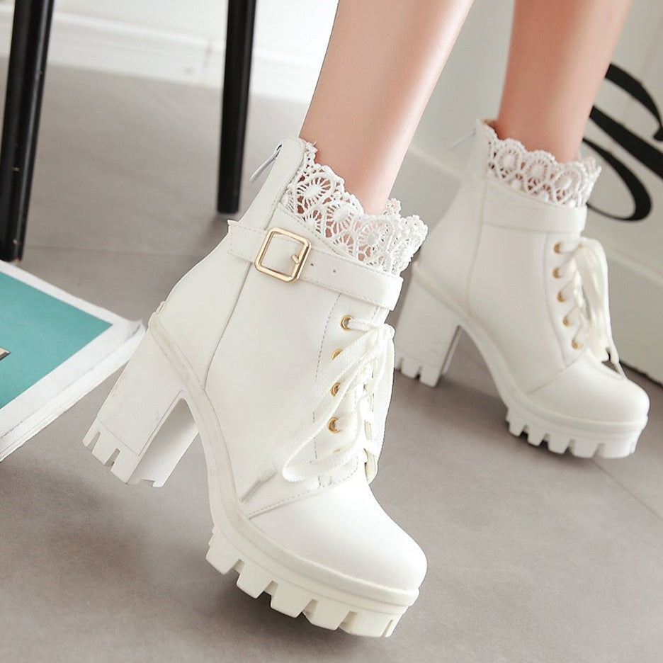 Lace Ankle Boots