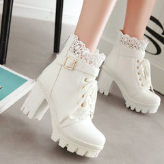 Lace Ankle Boots