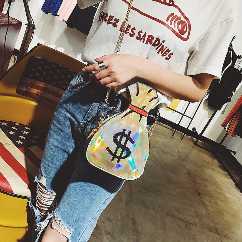 3D Dollar Shoulder Bag