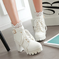 Lace Ankle Boots