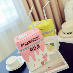 Milk Box Shape Shoulder Bag