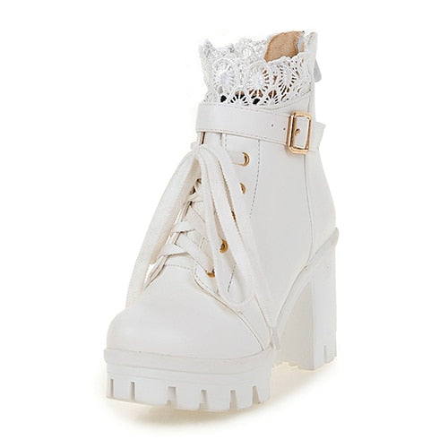 Lace Ankle Boots