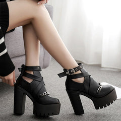 Punk Style Platform Boots