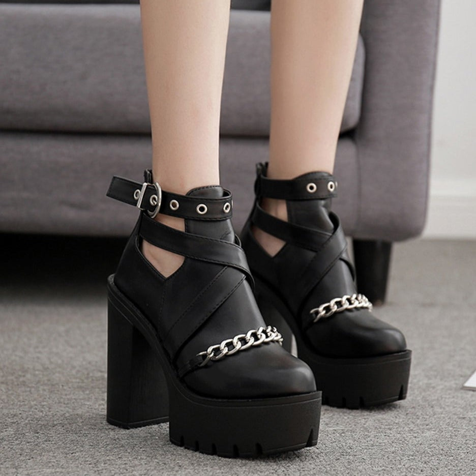 Punk Style Platform Boots