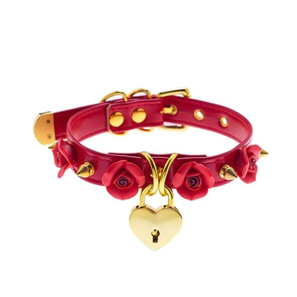 Spiked Flower Choker
