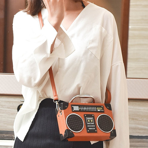 Retro Radio Box Handbag
