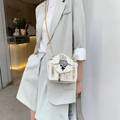 Zipper Jacket Messenger Bag