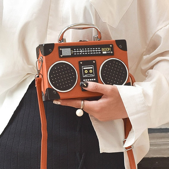 Retro Radio Box Handbag
