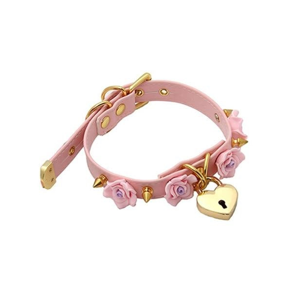 Spiked Flower Choker