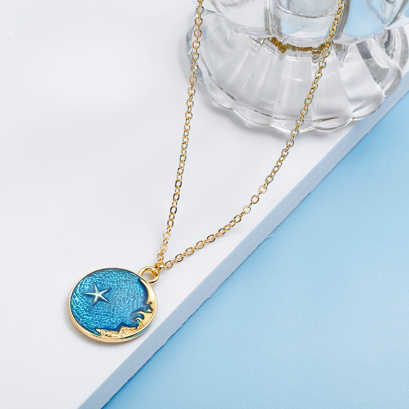 Star & Moon Cute Necklace