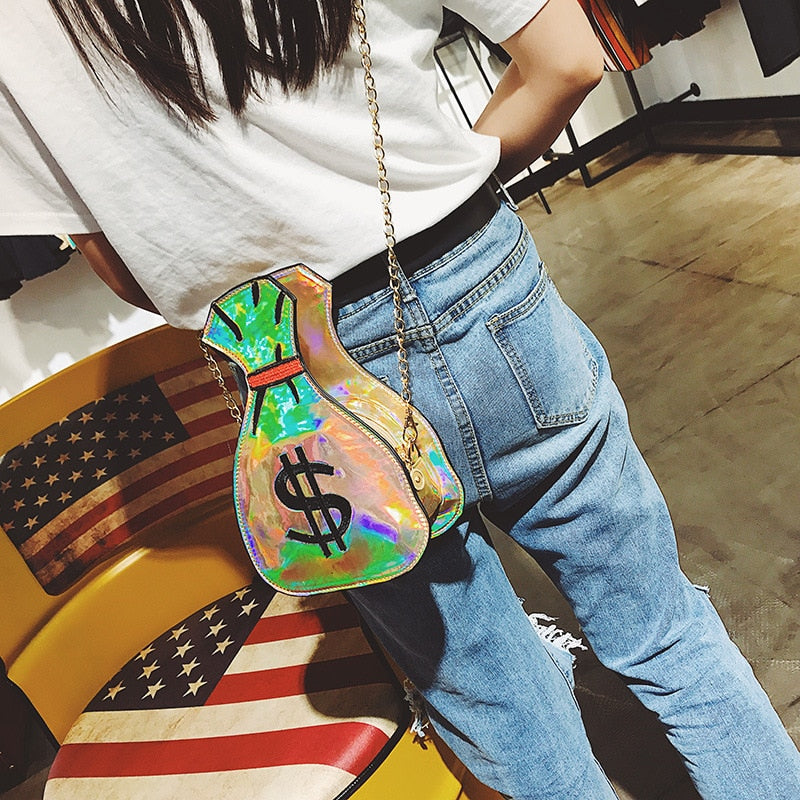 3D Dollar Shoulder Bag
