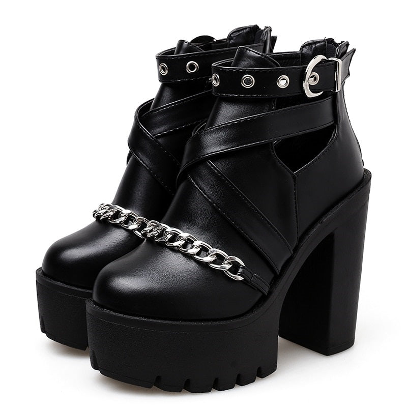 Punk Style Platform Boots