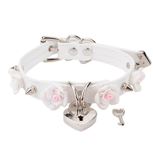 Spiked Flower Choker