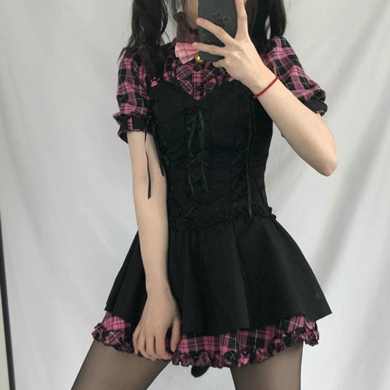 Plaid Harajuku Dress