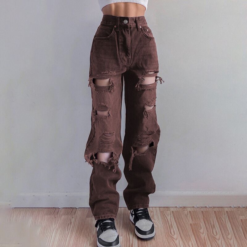 Grunge Ripped Vintage Jeans