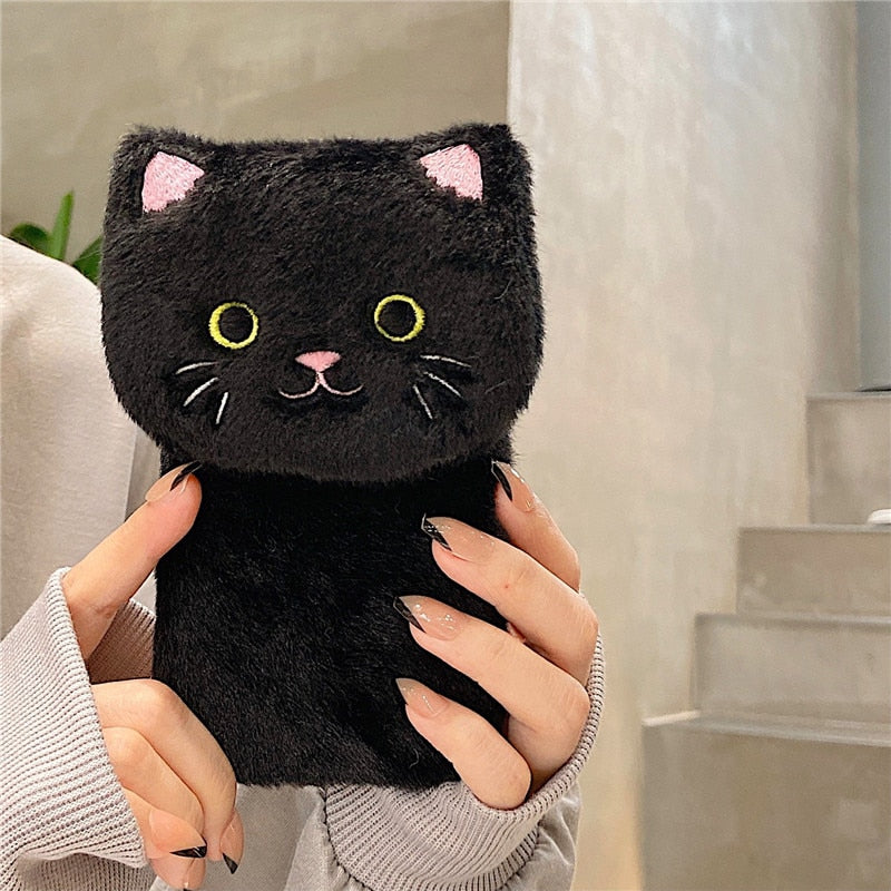 Kawaii Plush Cat Soft Case For Xiaomi