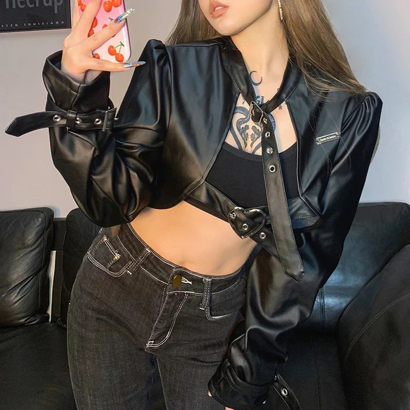 Punk Style Leather Jacket