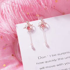 Crystal Heart Earrings