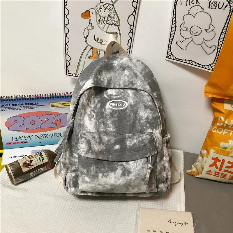 Pastel Dyed School Backpack