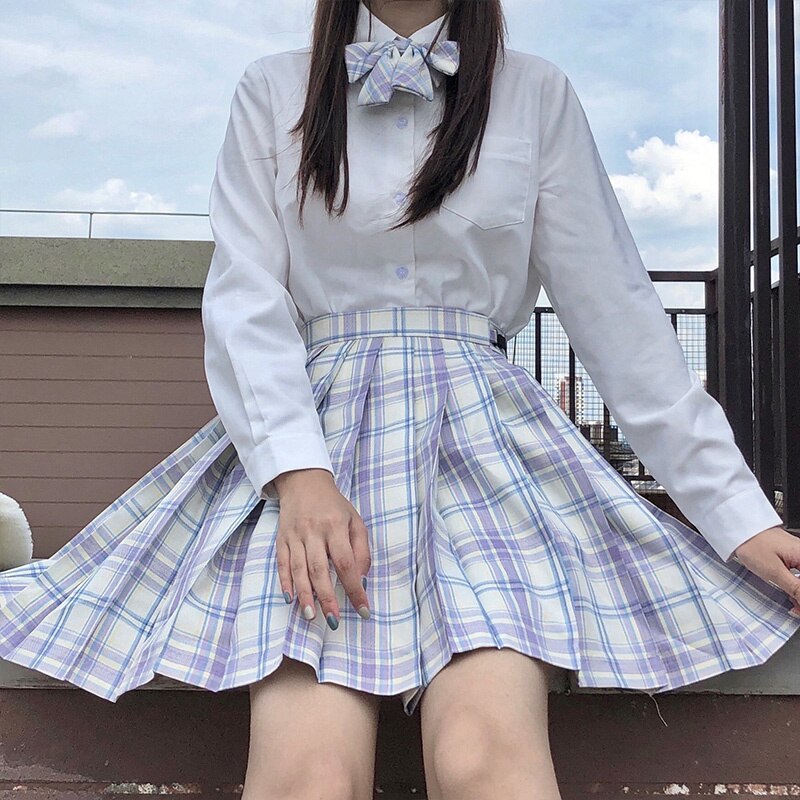 School Girl Uniform Pleated Skirt
