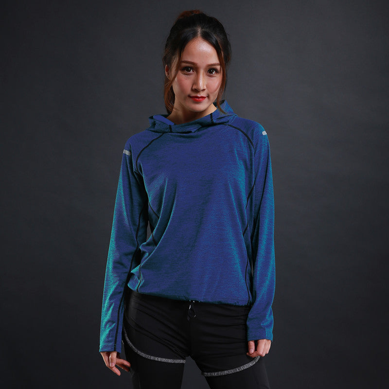 Breathable Hooded Women's Yoga Top