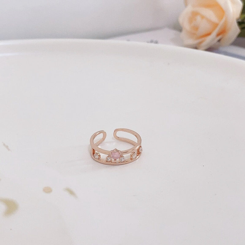 Heart & Flower Adjustable Rings