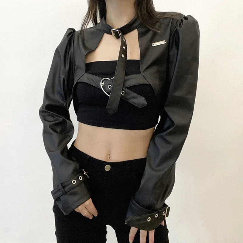 Punk Style Leather Jacket