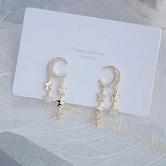 Korean Star & Moon Earrings