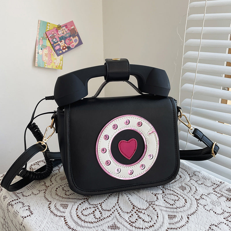 Vintage Telephone Shaped Shoulder Bag