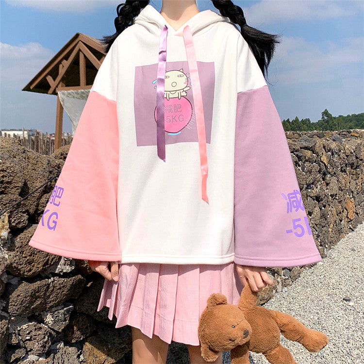 Cute Anime Cat Hoodie