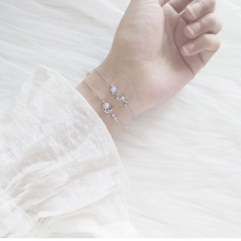 Moon & Star Aesthetic Bracelet