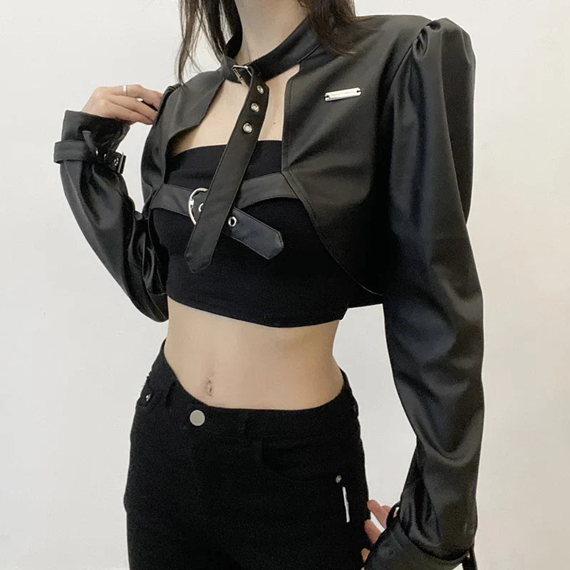 Punk Style Leather Jacket
