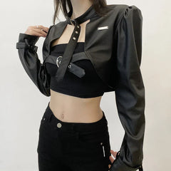 Punk Style Leather Jacket