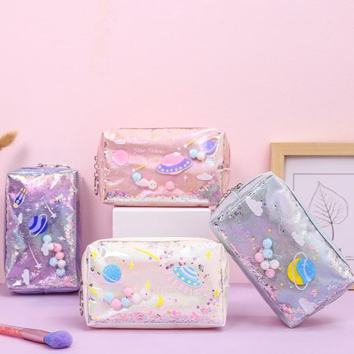 Glitter Stars Pencil Case