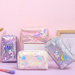 Glitter Stars Pencil Case