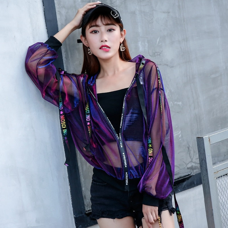 Transparent Harajuku Jacket