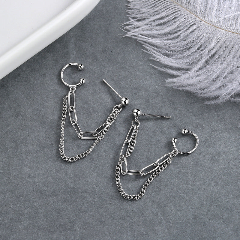 Double-layer Chain Earrings