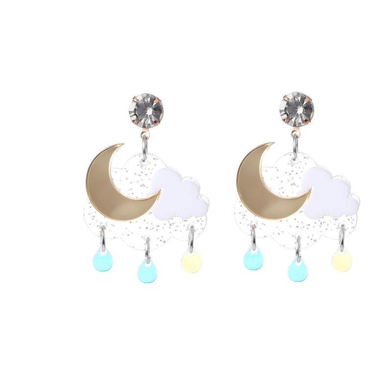 Cloud Raindrop Earrings