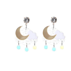 Cloud Raindrop Earrings