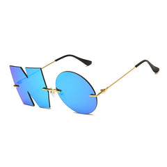 Vintage Mirror NO Letter Sunglasses